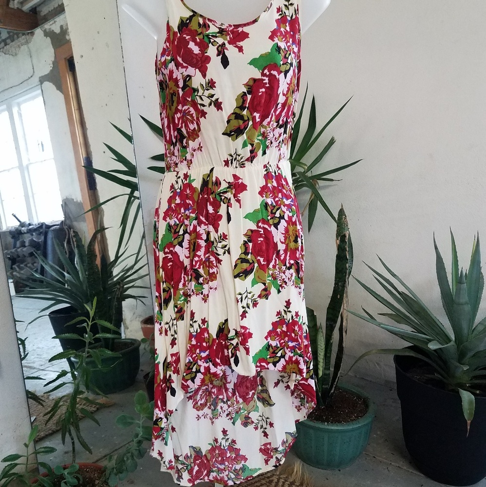 High-Low Floral Dress